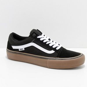 Vans Old Skool Pro Black, White & Gum Shoes